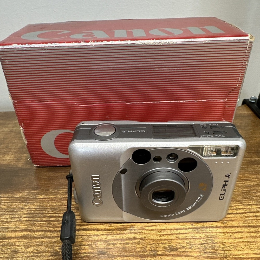 Canon Elph Jr APS Film Camera‎ Strap Box  TESTED WORKING
